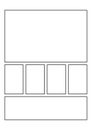 Comics blank layout template background