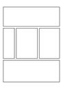 Comics blank layout template background