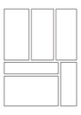 Comics blank layout template background