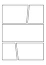 Comics blank layout template background.