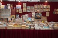 Comics on display at Festival del Fumetto convention in Milan, Italy