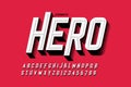 Comics hero style font