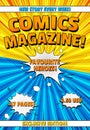 Comics magazine cover template Royalty Free Stock Photo