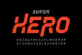 Comics Super Hero style font Royalty Free Stock Photo