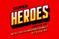 Comics super hero style font
