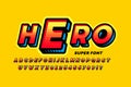 Comics Superhero style font Royalty Free Stock Photo