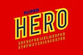 Comics superhero style font Royalty Free Stock Photo