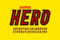 Comics superhero style font Royalty Free Stock Photo