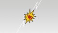 Comics vs frame. Versus lightning ray border, comic fighting duel and fight confrontation logo. Vs battle challenge, sports team