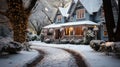 Coming home for christmas - beautiful stock photo