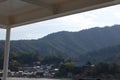 View of Miyajima Island from the Hiroshima Bay ferry, Japan