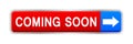 Coming soon button Royalty Free Stock Photo