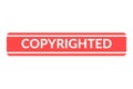 Copyrighted Rubber Stamp Royalty Free Stock Photo