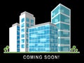 Coming Soon Apartment Shows Upcoming Real Estate Property Available - 3d Illustration Royalty Free Stock Photo