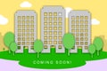 Coming Soon Apartment Shows Upcoming Real Estate Property Available - 3d Illustration Royalty Free Stock Photo