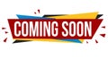 Coming soon banner design Royalty Free Stock Photo
