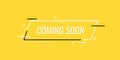 Coming soon, banner template design for business, marketing and advertising. Modern flat style vector illustration Royalty Free Stock Photo