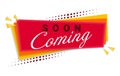 Coming Soon Banner Template Design. Vector Illustration. Royalty Free Stock Photo