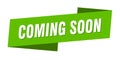 coming soon banner template. coming soon ribbon label. Royalty Free Stock Photo