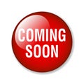 Coming soon button Royalty Free Stock Photo