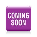 Coming soon button Royalty Free Stock Photo