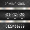 Coming soon countdown timer Royalty Free Stock Photo