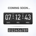 Coming soon countdown timer Royalty Free Stock Photo