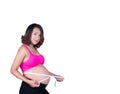 Coming soon. Cropped image of pregnant woman Royalty Free Stock Photo