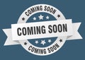 coming soon ribbon sign Royalty Free Stock Photo