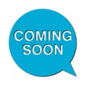 Coming soon with shadow, Speech Bubble Royalty Free Stock Photo
