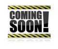 Coming Soon Sign Royalty Free Stock Photo