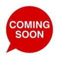 Coming soon, Speech Bubble Royalty Free Stock Photo