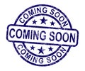 Coming Soon Stamp Royalty Free Stock Photo