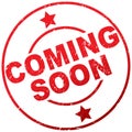 Coming soon stamp Royalty Free Stock Photo
