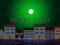 Coming Soon Street Shows Upcoming Real Estate Property Available - 3d Illustration Royalty Free Stock Photo