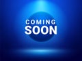Coming soon website launch banner. New release coming soon open product promotion background. Royalty Free Stock Photo