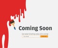 Coming Soon Website Template. Coming Soon Landing Page Design.