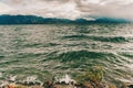 Coming storm over lake Geneva Royalty Free Stock Photo