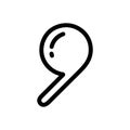 comma symbol icon