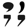 comma symbol icon vector