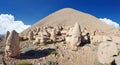 Commagene statues on the summit of Mount Nemrut in Adiyaman, Turkey Royalty Free Stock Photo