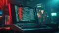 command glowing style scrolling terminal window Royalty Free Stock Photo