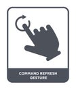 command refresh gesture icon in trendy design style. command refresh gesture icon isolated on white background. command refresh