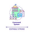 Command system concept icon Royalty Free Stock Photo