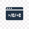 Command vector icon isolated on transparent background, Command