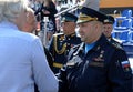 Commander-in-Chief of the Aerospace Forces of the Russian Federation, Colonel General Sergei Surovikin at a rehearsal of the parad