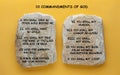 10 Commandments of God Royalty Free Stock Photo