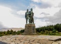 The Commando Memorial monument near Spean Bridge village, Lochaber, Scottish Highlands