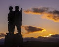 The Commando Memorial in the Scottish Highlands, UK Royalty Free Stock Photo