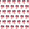 Commando piggy - sticker pattern 01